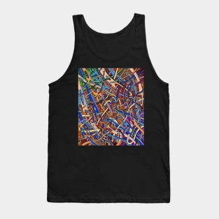 Needle Stack, interactive colorful flowing shapes Tank Top